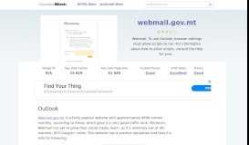 
							         Webmail.gov.mt website. Outlook.								  
							    