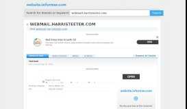 
							         webmail.harristeeter.com at Website Informer. Outlook. Visit ...								  
							    