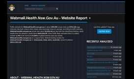 
							         Webmail.Health.Nsw.Gov.Au - Nsw | WebSite Info								  
							    