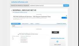 
							         webmail.indosat.net.id at Website Informer. Login. Visit ...								  
							    