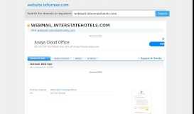 
							         webmail.interstatehotels.com at WI. Outlook Web App								  
							    