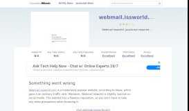 
							         Webmail.issworld.com website. Sign In.								  
							    