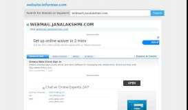
							         webmail.janalakshmi.com at WI. Zimbra Web Client Sign In								  
							    