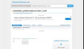 
							         webmail.johnsonelectric.com at WI. Johnson Electric - User ...								  
							    
