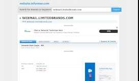 
							         webmail.limitedbrands.com at WI. Lbrands User Login - HO								  
							    