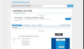 
							         webmail.lvh.com at Website Informer. Outlook. Visit Webmail ...								  
							    
