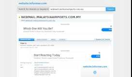 
							         webmail.malaysiaairports.com.my at Website Informer. Sign In ...								  
							    