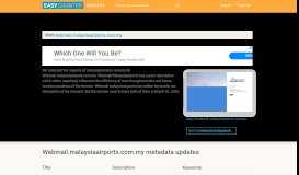 
							         Webmail.malaysiaairports.com.my - updates - Easy Counter								  
							    