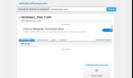 
							         webmail.pnc.com at WI. PNC Portal - Website Informer								  
							    