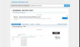 
							         webmail.reyrey.net at WI. Reynolds Webmail - Login								  
							    