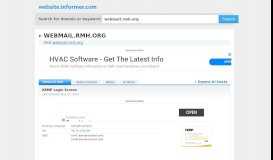 
							         webmail.rmh.org at WI. KEMP Login Screen - Website Informer								  
							    