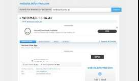 
							         webmail.seha.ae at WI. Outlook Web App - Website Informer								  
							    