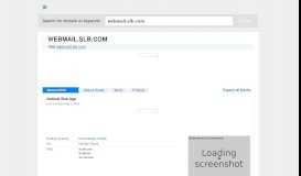 
							         webmail.slb.com at WI. Outlook Web App - Website Informer								  
							    