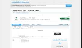 
							         webmail.snclavalin.com at WI. SNC-Lavalin | Outlook Web ...								  
							    