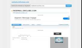 
							         webmail.snclubs.com at Website Informer. IIS7. Visit Webmail ...								  
							    