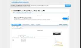 
							         webmail.spirehealthcare.com at WI. Outlook Web App								  
							    