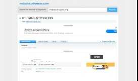 
							         webmail.stpsb.org at Website Informer. Outlook. Visit Webmail ...								  
							    