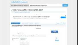 
							         webmail.supremecluster.com at WI. Roundcube Webmail ...								  
							    