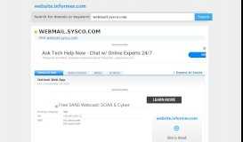 
							         webmail.sysco.com at WI. Outlook Web App - Website Informer								  
							    