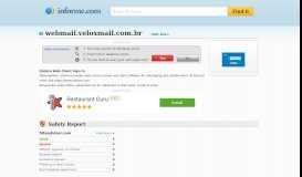 
							         webmail.veloxmail.com.br @ Informe. Zimbra Web Client Sign In								  
							    
