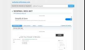 
							         webmail.weg.net at WI. Outlook Web App - Website Informer								  
							    