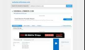 
							         webmail.zimmer.com at WI. Outlook Web App - Website Informer								  
							    