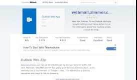 
							         Webmail.zimmer.com website. Outlook Web App.								  
							    