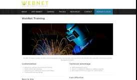 
							         Webnet - WebNet Training								  
							    