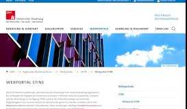 
							         Webportal STiNE : STiNE : Universität Hamburg								  
							    