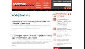 
							         Web/Portals -- Campus Technology								  
							    