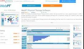 
							         WebPT EMR Software | Reviews, Pricing and Demos | EMR Systems								  
							    