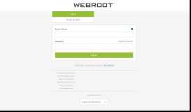 
							         Webroot: My Account								  
							    