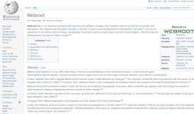 
							         Webroot - Wikipedia								  
							    