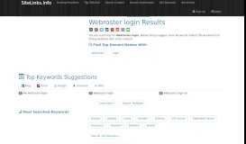 
							         Webroster login Results For Websites Listing - SiteLinks.Info								  
							    