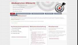 
							         Webservice Albrecht - Suchmaschinenoptimierung ...								  
							    