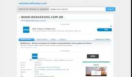 
							         webservos.com.br at WI. .:: Portal Webservos ::. um portal dos servos ...								  
							    