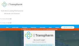 Transpharm Login Page Login