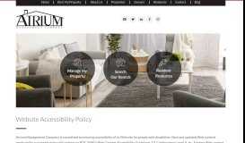 
							         Website Accessibility Policy - Atrium Management Company								  
							    