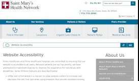 
							         Website Accessibility - Saint Mary's Regional Medical Center								  
							    