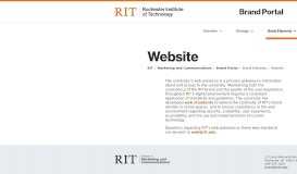 
							         Website | Brand Elements | Brand Portal | Rochester Institute of ...								  
							    