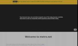 
							         Website Help - LA Metro Home								  
							    