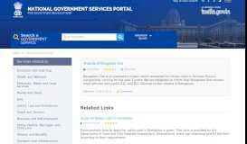 
							         Website of Bangalore One | National Government Services Portal								  
							    