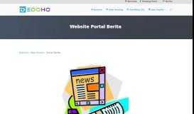 
							         Website Portal Berita Harga Murah - DeDoHo								  
							    