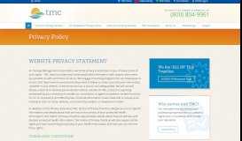 
							         Website Privacy Statement | TMC								  
							    