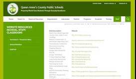 
							         Website Resources (School, Staff, Classroom) / Staff Use								  
							    