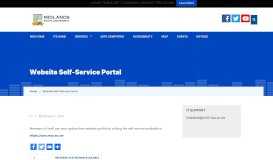 
							         Website Self-Service Portal - Information Technology Services								  
							    