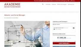 
							         Website- und Portal-Manager - Akademie der Deutschen Medien								  
							    