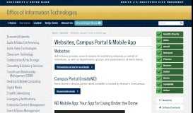 
							         Websites, Campus Portal & Mobile App - oit@nd.edu - University of ...								  
							    
