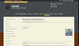 
							         Websites for Students - Delran Intermediate School								  
							    