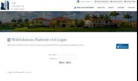 
							         WebSolutions Platform v4.0 Login - | The Carabetta Companies								  
							    